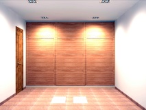 Frente de armario dibujado en 3D