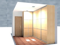 Frente de armario dibujado en 3D