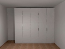 Frente de armario dibujado en 3D