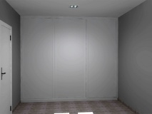 Frente de armario dibujado en 3D